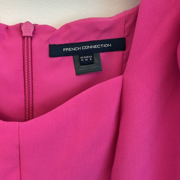 French Connection Puff Sleeve Dress Size 8 - Picture 4 of 10